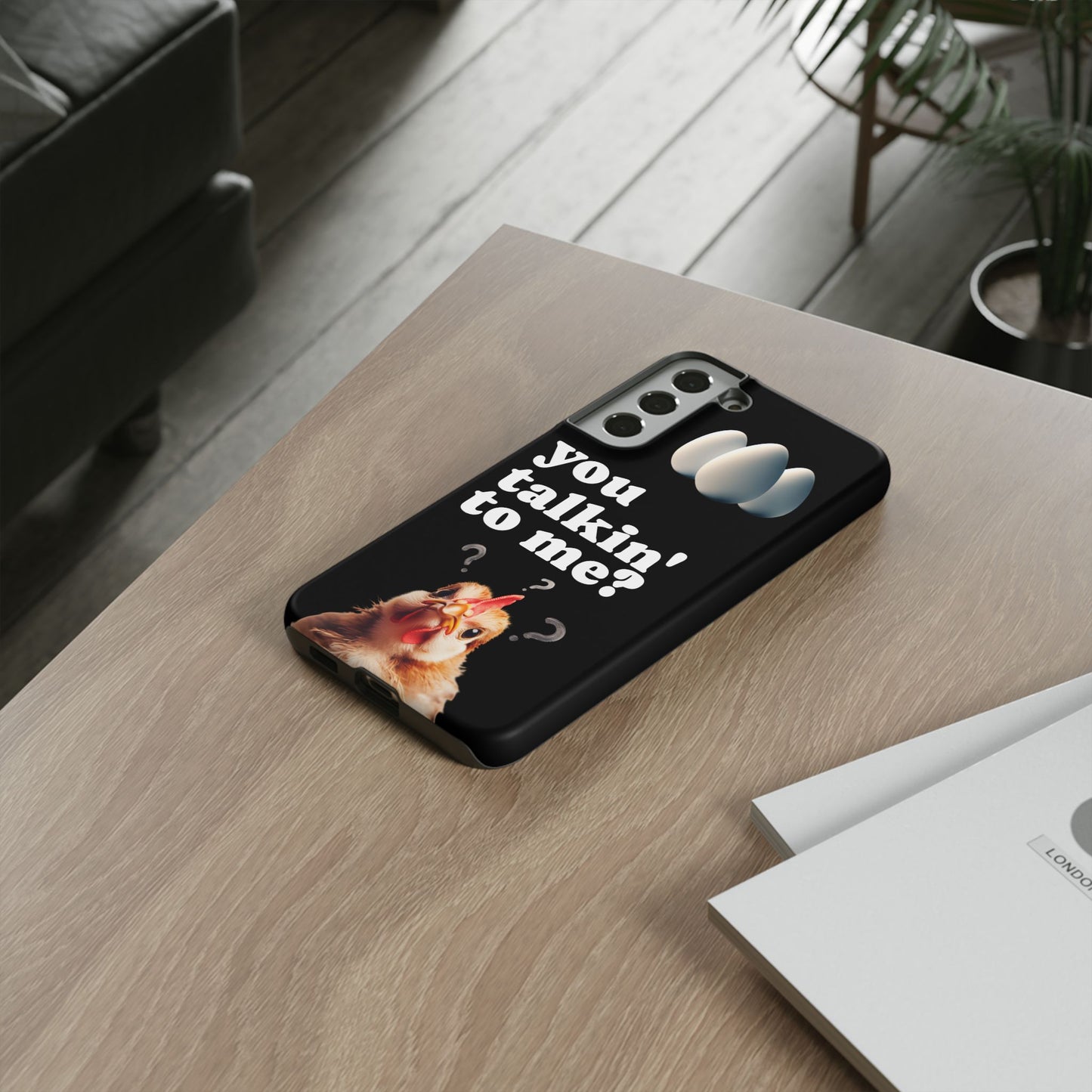 Funny Chicken Phone Case, Humor Accessory, Cute Gift for Animal Lovers, Chick Accessories, Quirky Phone Cover, Fun Tech Protector