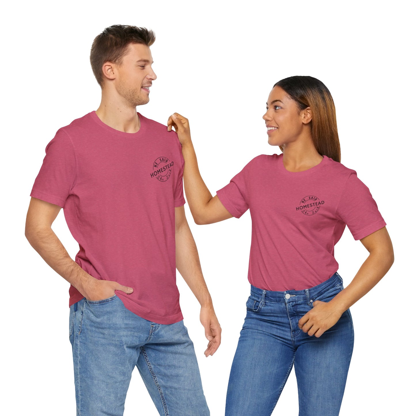 He Said She Said Homestead Unisex Jersey Short Sleeve Tee