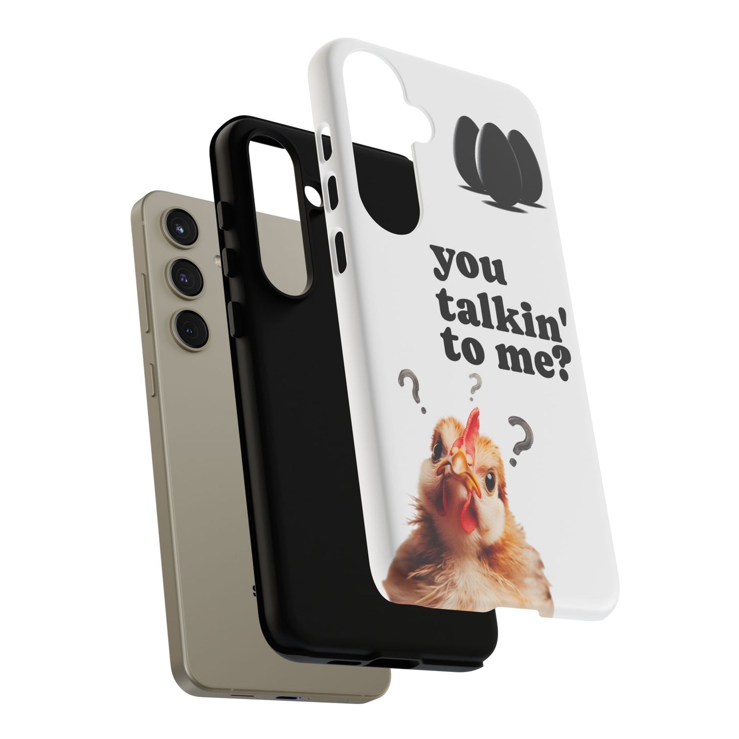 Funny Chicken Phone Case, Humor Accessory, Cute Gift for Animal Lovers, Chick Accessories, Quirky Phone Cover, Fun Tech Protector