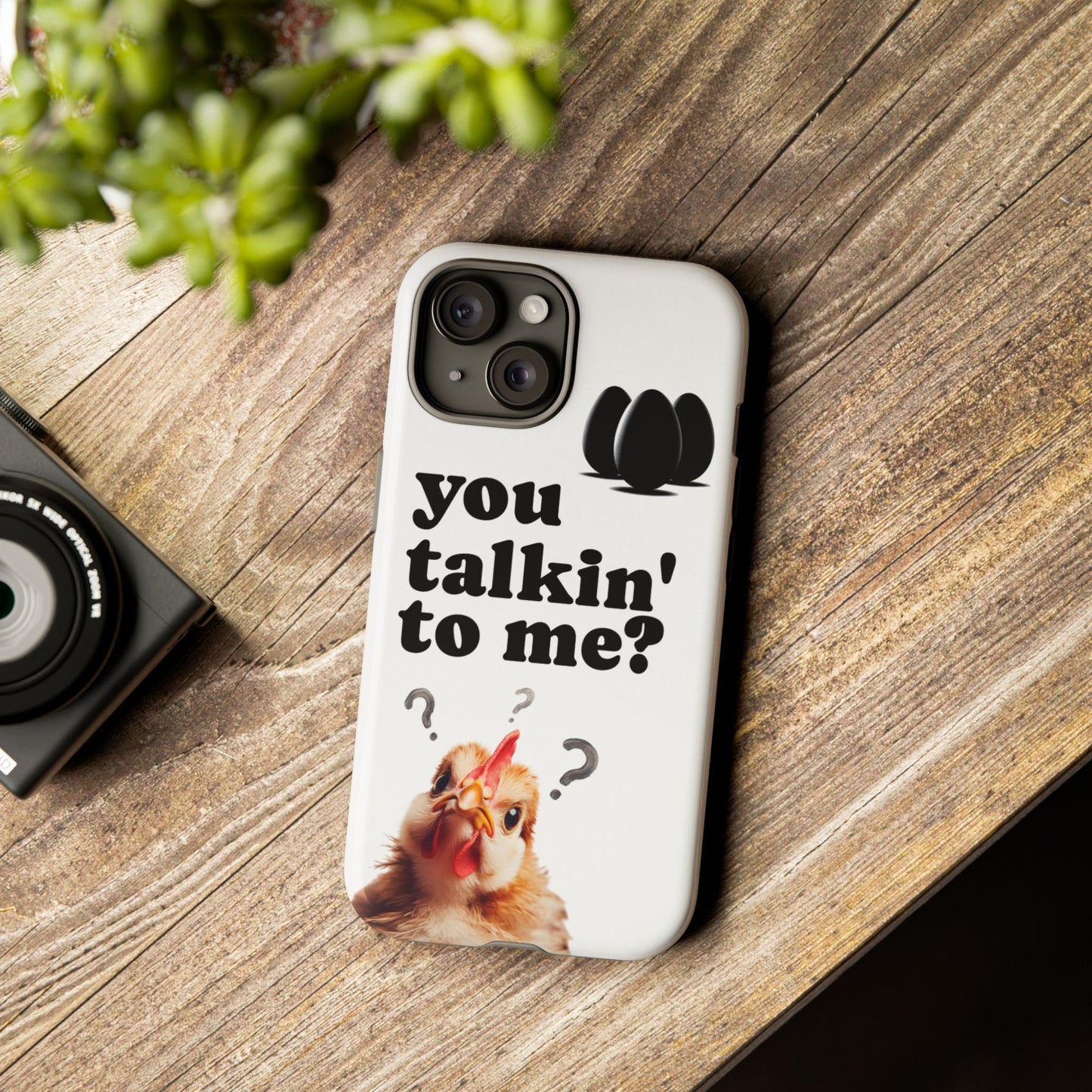 Funny Chicken Phone Case, Humor Accessory, Cute Gift for Animal Lovers, Chick Accessories, Quirky Phone Cover, Fun Tech Protector