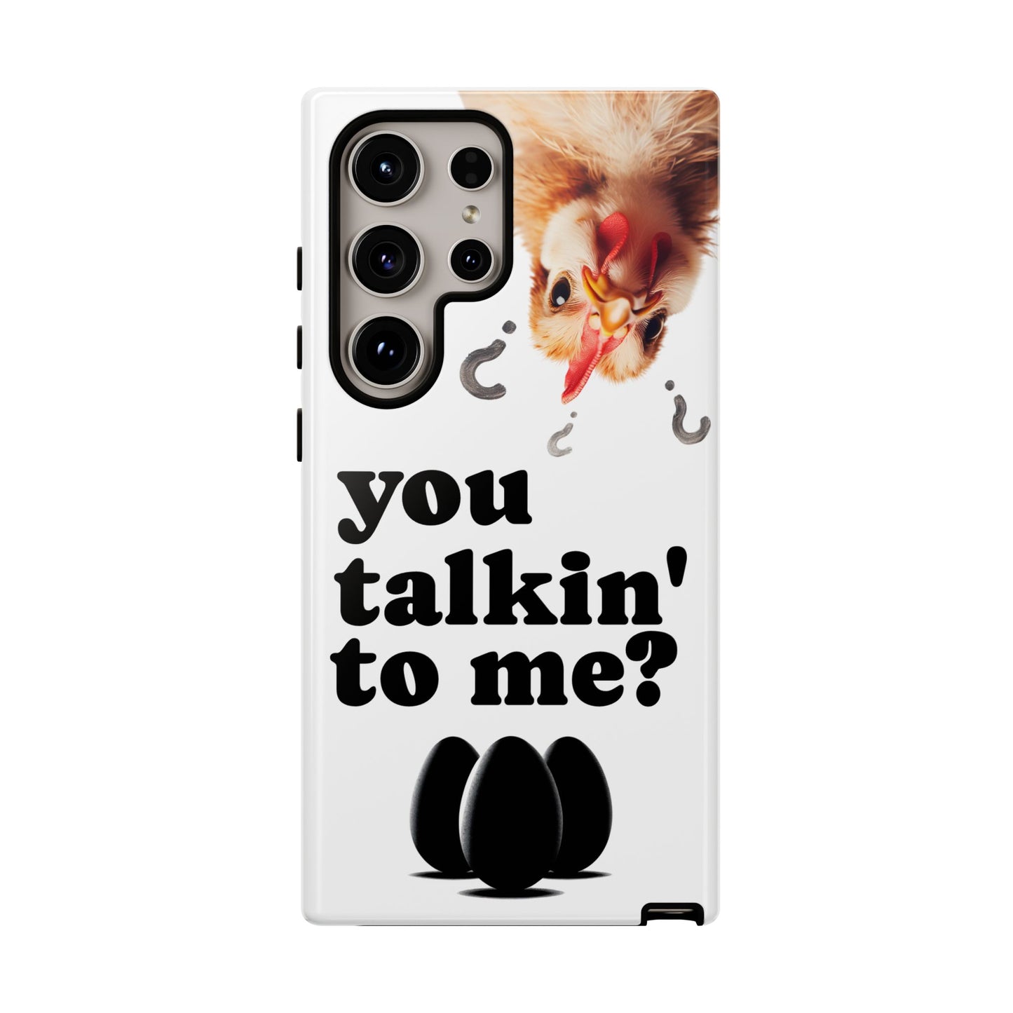 Funny Chicken Phone Case, Humor Accessory, Cute Gift for Animal Lovers, Chick Accessories, Quirky Phone Cover, Fun Tech Protector