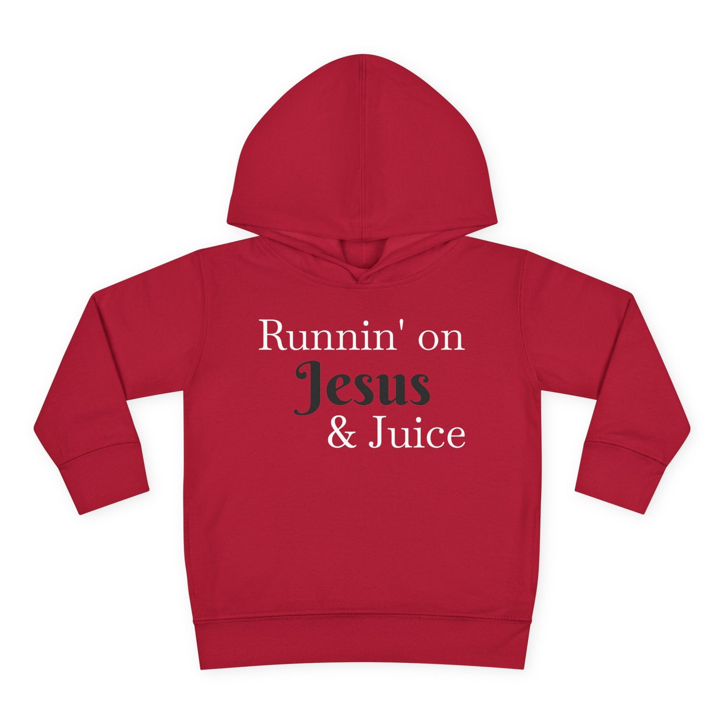 Runnin' on Jesus & Juice Toddler Fleece Hoodie