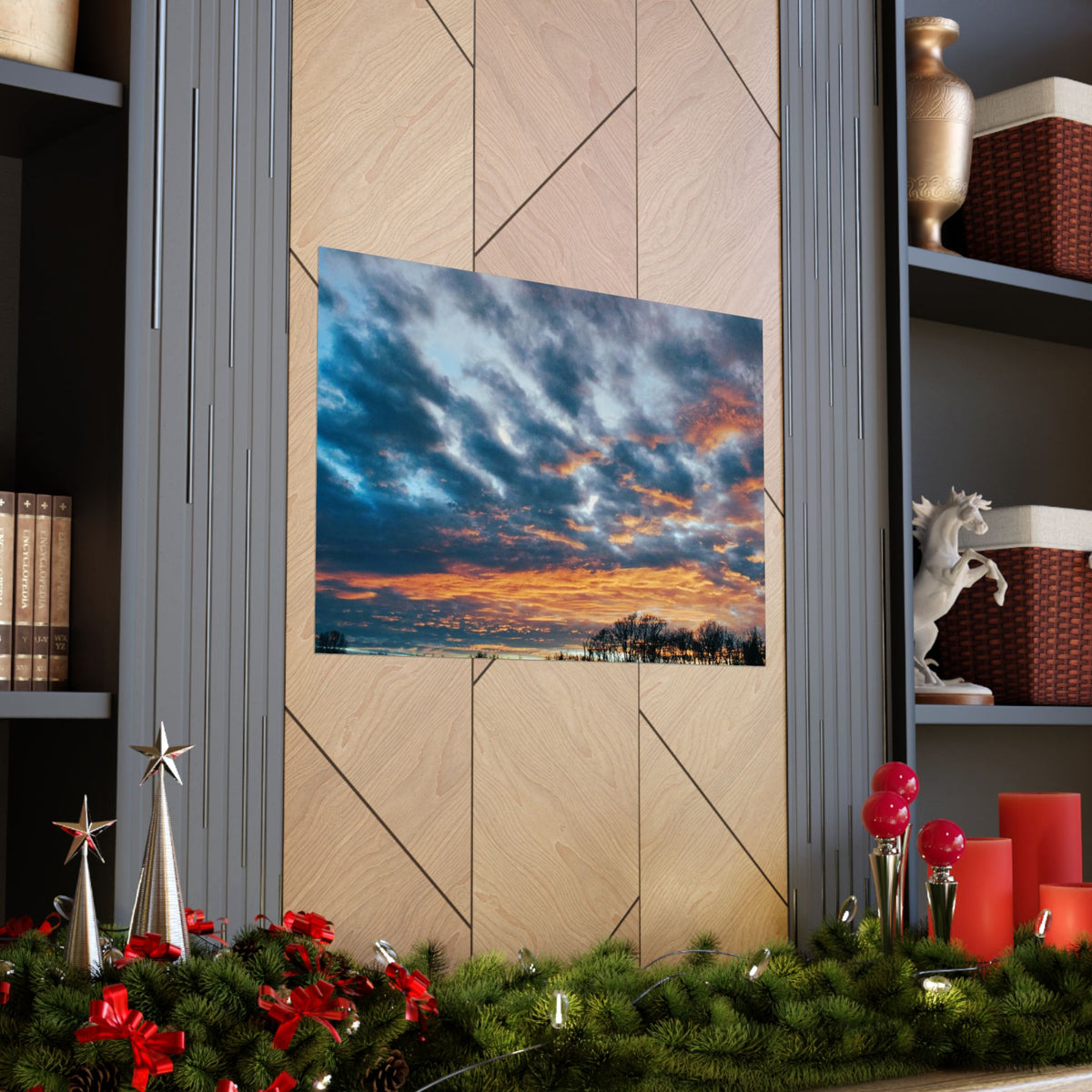 Floating Sunset Matte Horizontal Posters