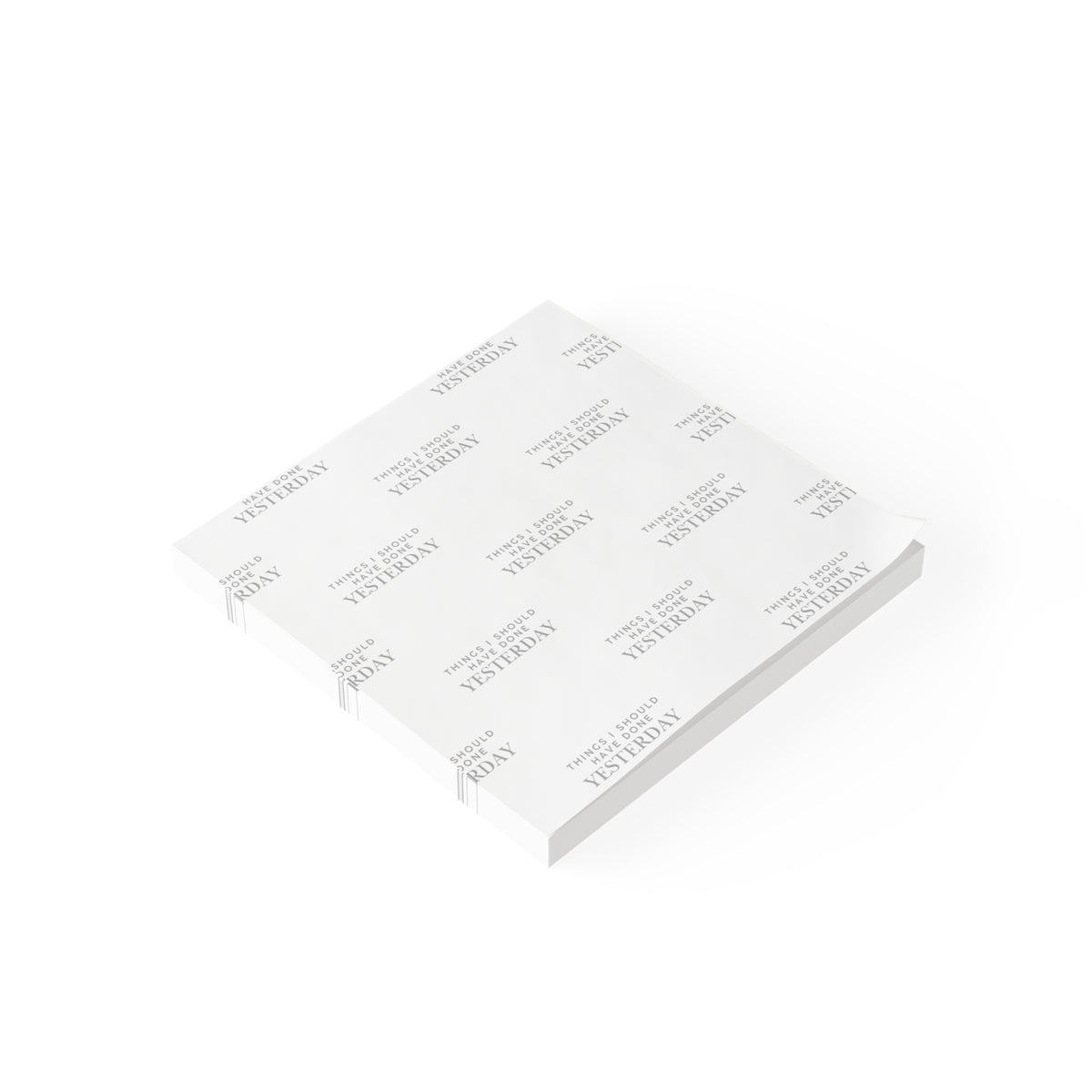 Post-it Note Pad — "Things I Should Have Done Yesterday" Funny Reminder Notes