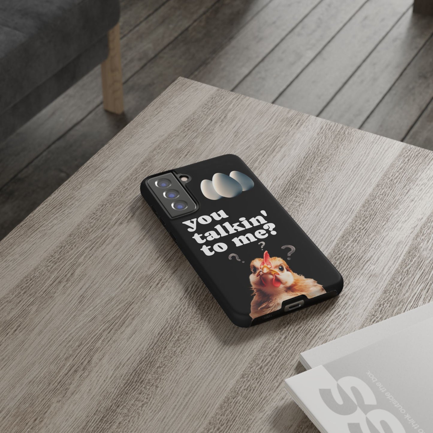Funny Chicken Phone Case, Humor Accessory, Cute Gift for Animal Lovers, Chick Accessories, Quirky Phone Cover, Fun Tech Protector