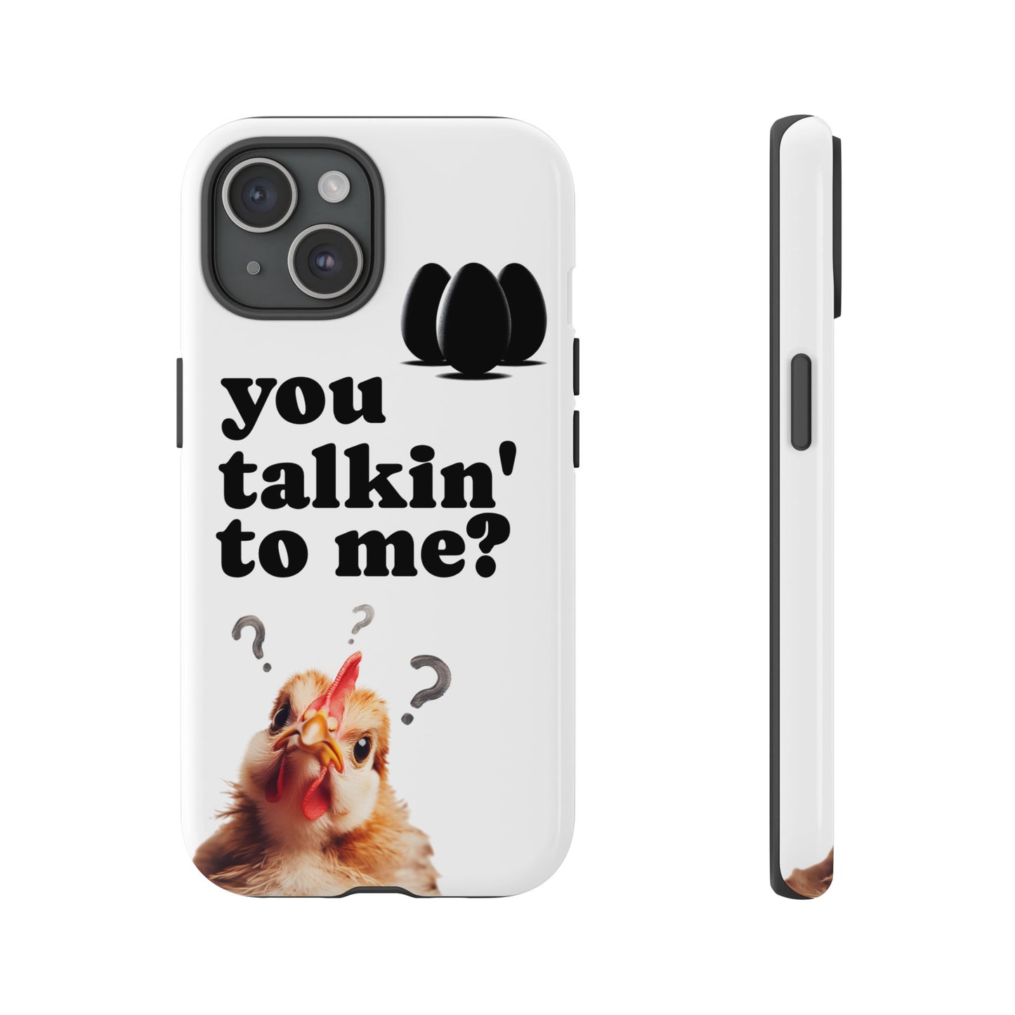 Funny Chicken Phone Case, Humor Accessory, Cute Gift for Animal Lovers, Chick Accessories, Quirky Phone Cover, Fun Tech Protector