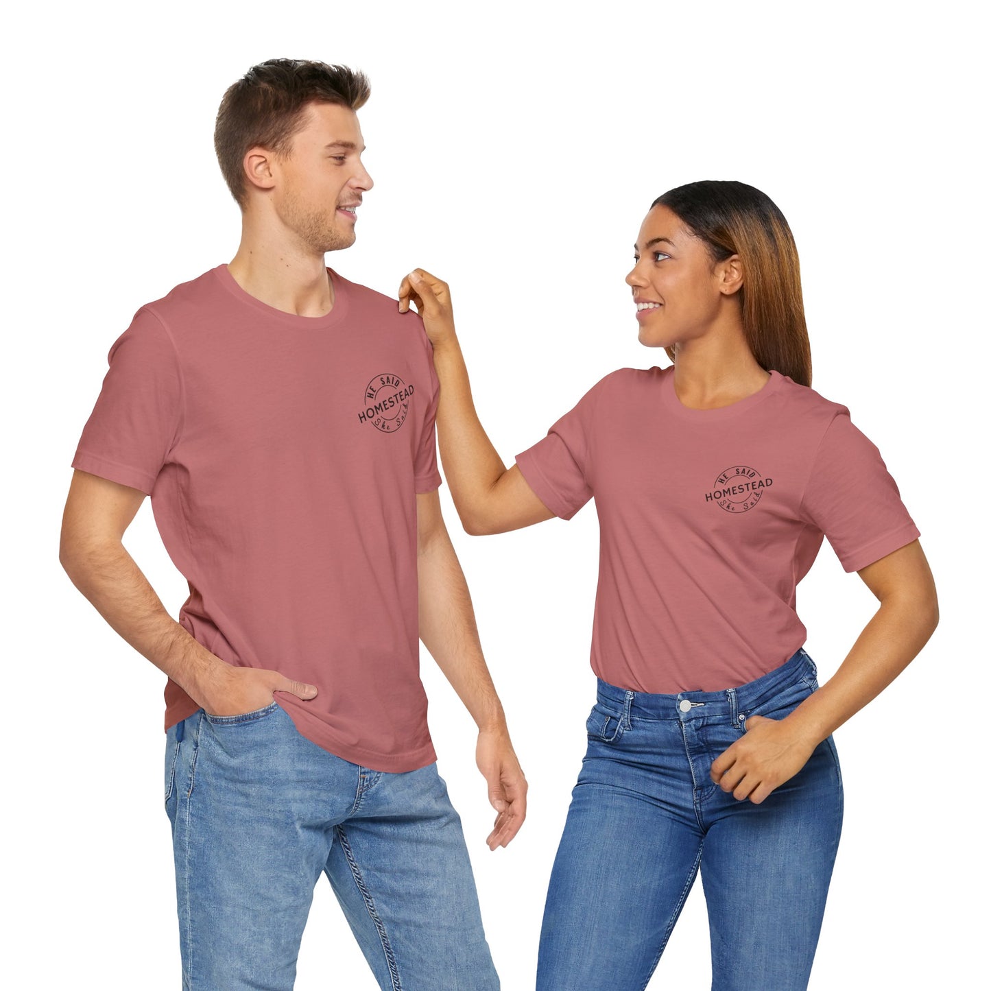 He Said She Said Homestead Unisex Jersey Short Sleeve Tee