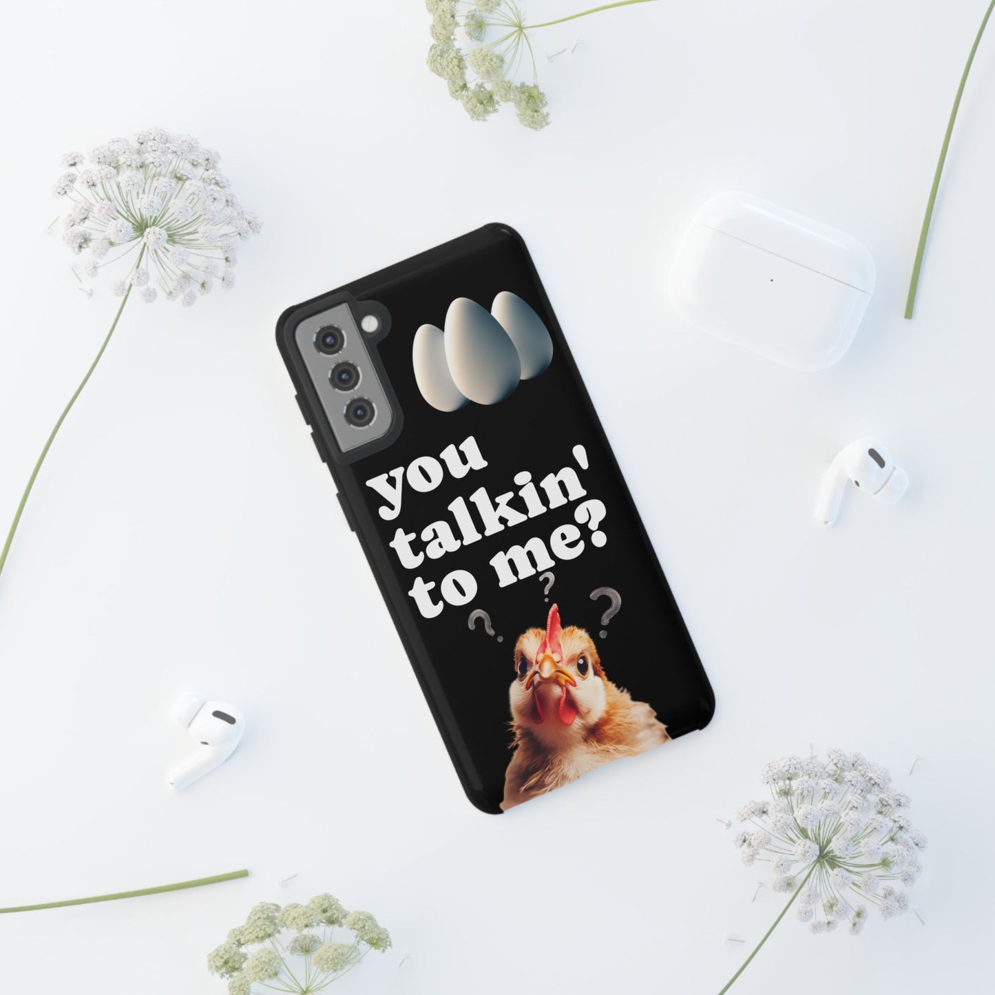 Funny Chicken Phone Case, Humor Accessory, Cute Gift for Animal Lovers, Chick Accessories, Quirky Phone Cover, Fun Tech Protector