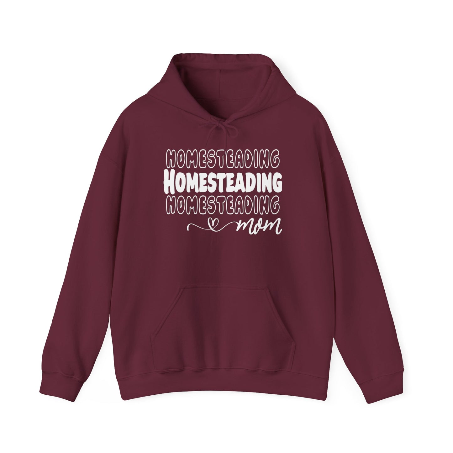 Homesteading Mom Hoodie — Cozy Farmlife Sweatshirt (Dark Colors)