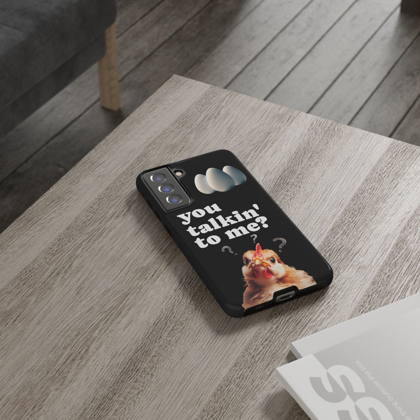 Funny Chicken Phone Case, Humor Accessory, Cute Gift for Animal Lovers, Chick Accessories, Quirky Phone Cover, Fun Tech Protector