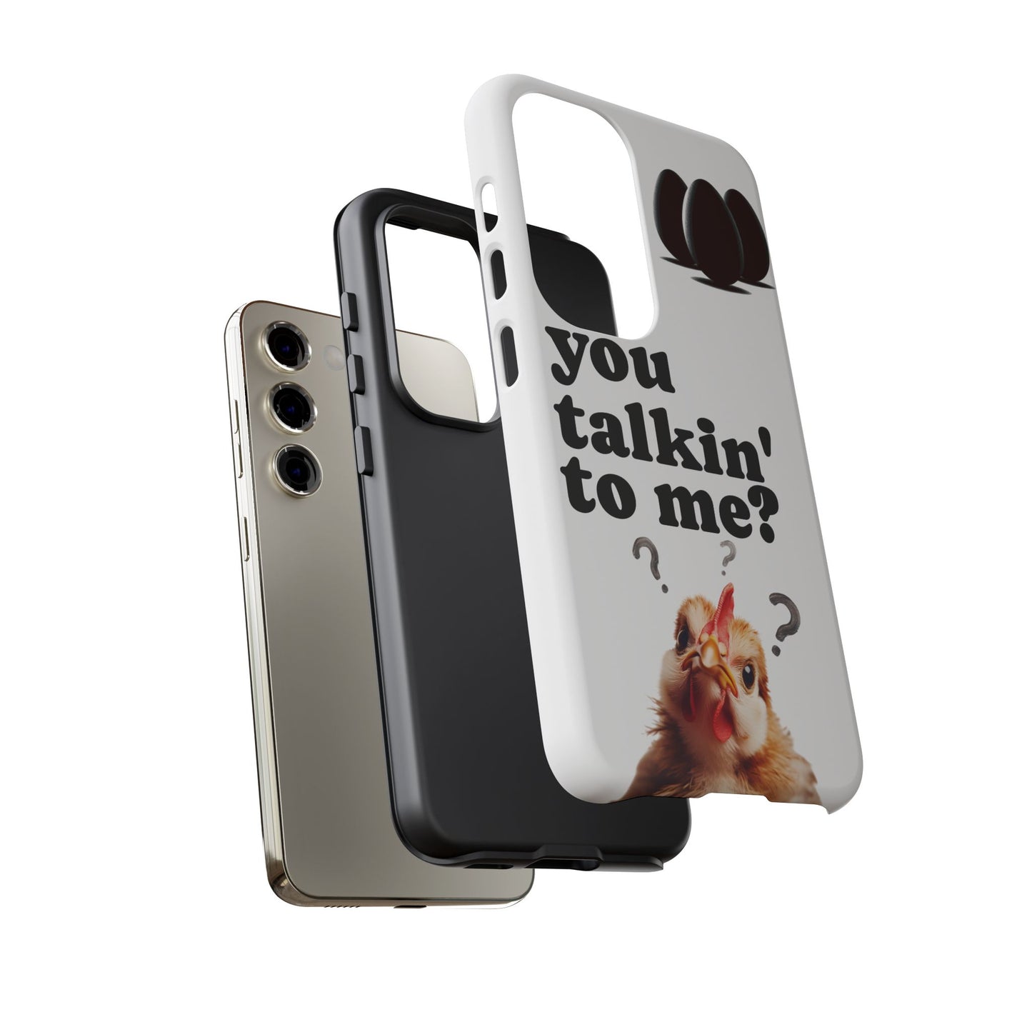 Funny Chicken Phone Case, Humor Accessory, Cute Gift for Animal Lovers, Chick Accessories, Quirky Phone Cover, Fun Tech Protector