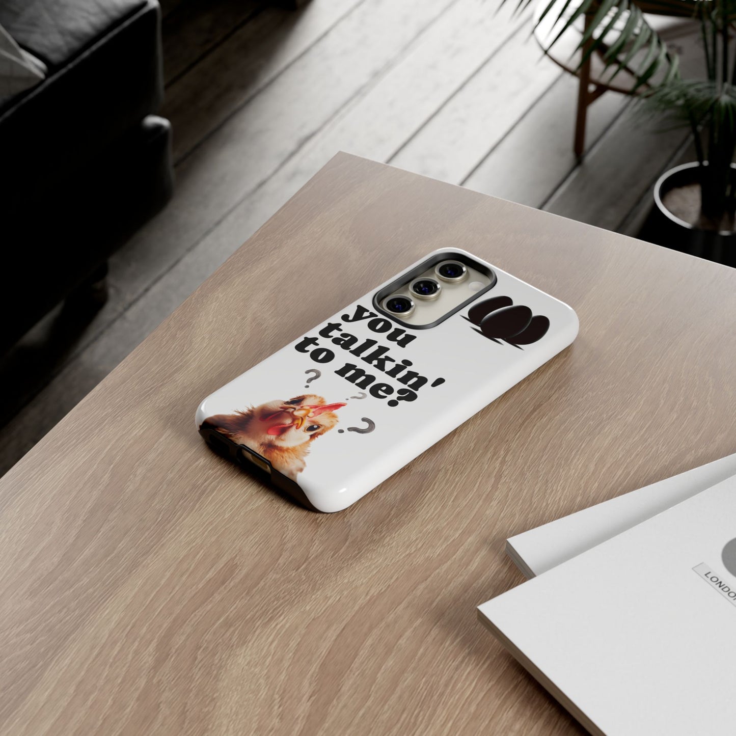 Funny Chicken Phone Case, Humor Accessory, Cute Gift for Animal Lovers, Chick Accessories, Quirky Phone Cover, Fun Tech Protector