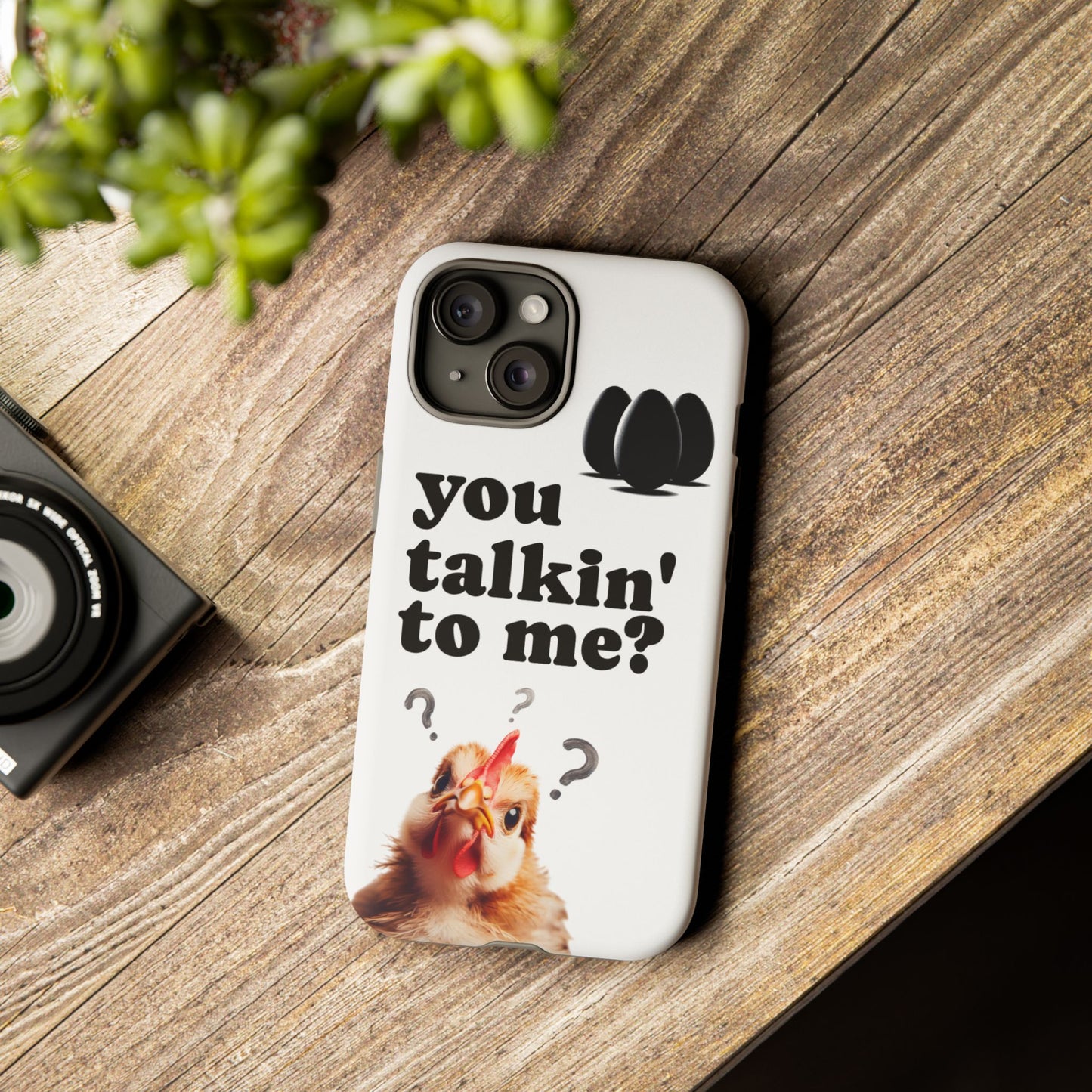 Funny Chicken Phone Case, Humor Accessory, Cute Gift for Animal Lovers, Chick Accessories, Quirky Phone Cover, Fun Tech Protector
