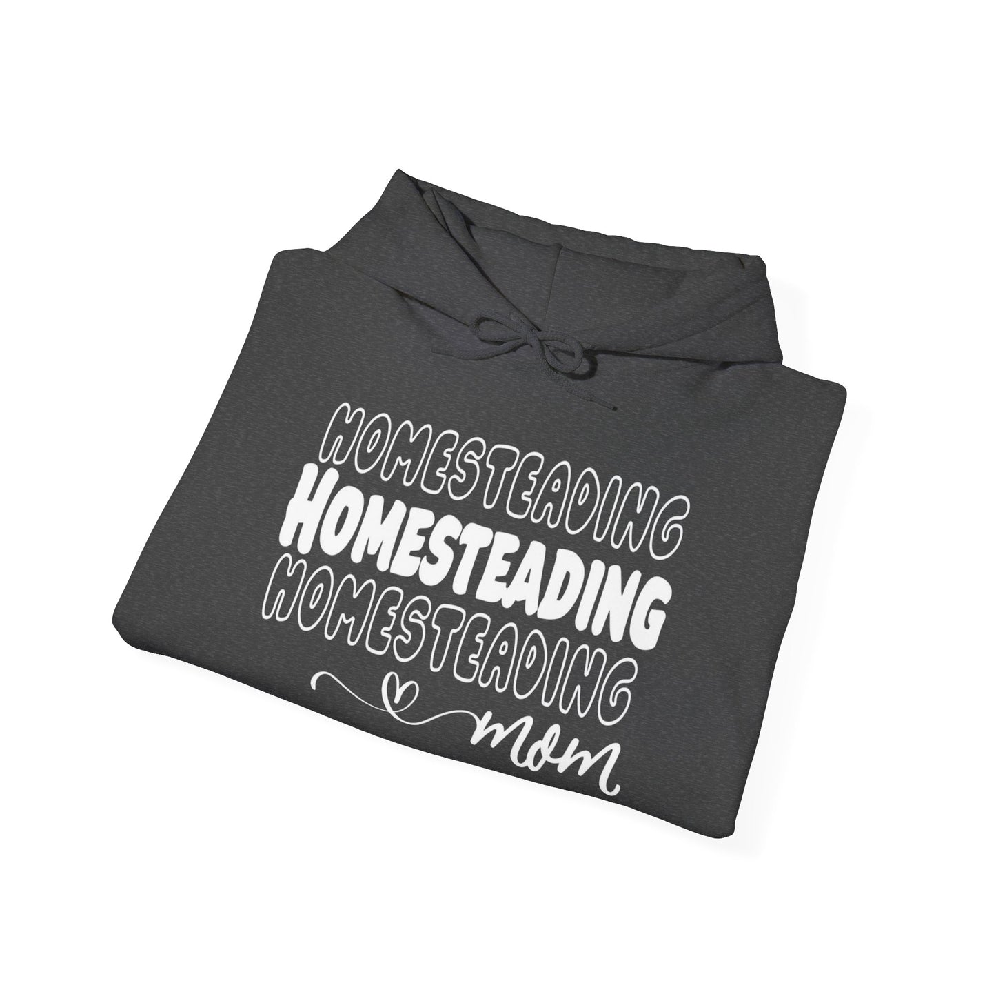 Homesteading Mom Hoodie — Cozy Farmlife Sweatshirt (Dark Colors)