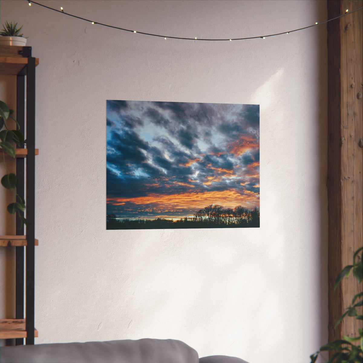 Floating Sunset Matte Horizontal Posters
