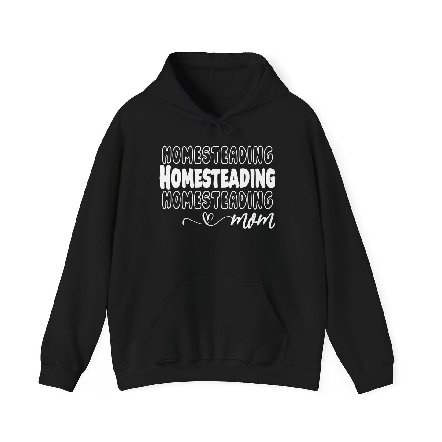 Homesteading Mom Hoodie — Cozy Farmlife Sweatshirt (Dark Colors)