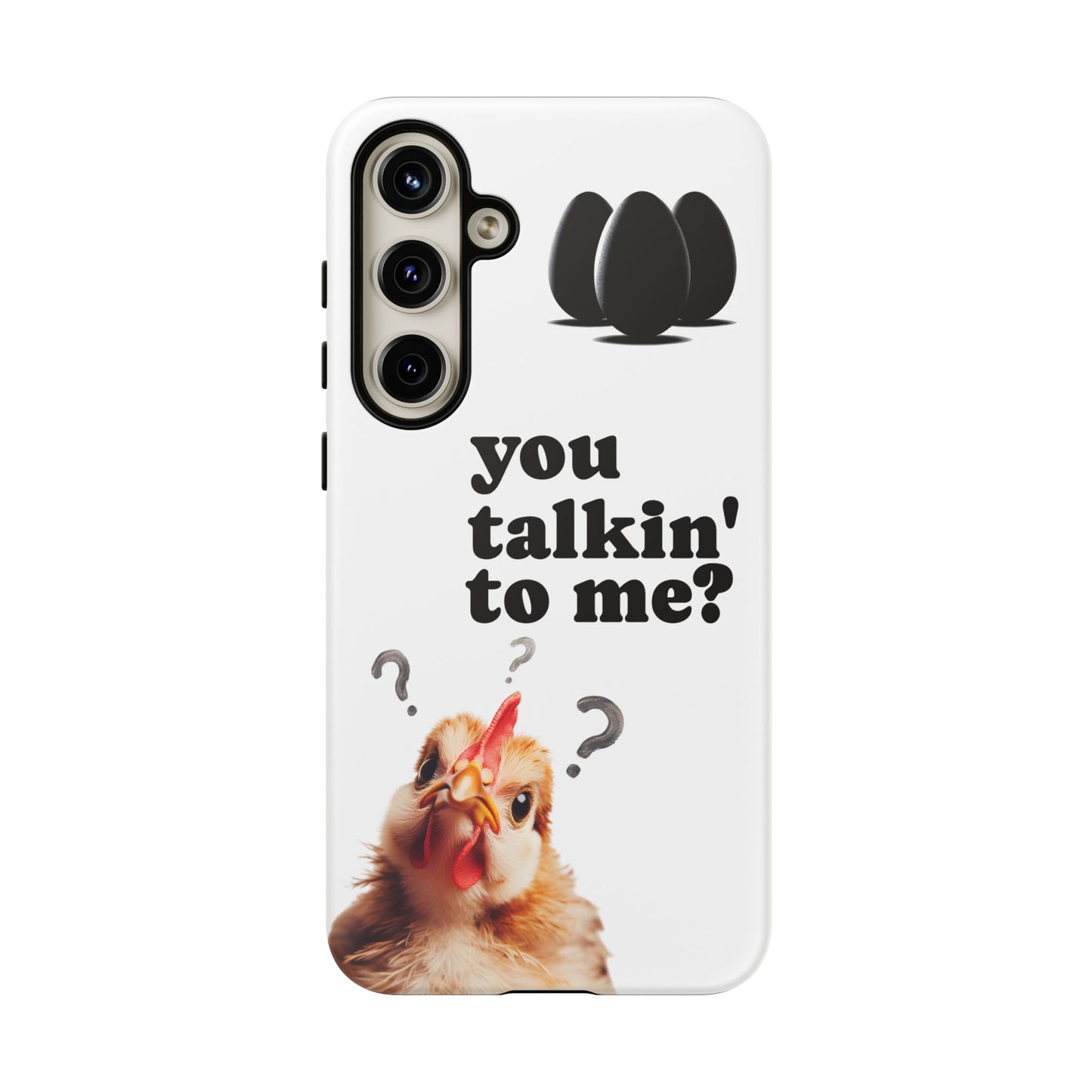 Funny Chicken Phone Case, Humor Accessory, Cute Gift for Animal Lovers, Chick Accessories, Quirky Phone Cover, Fun Tech Protector