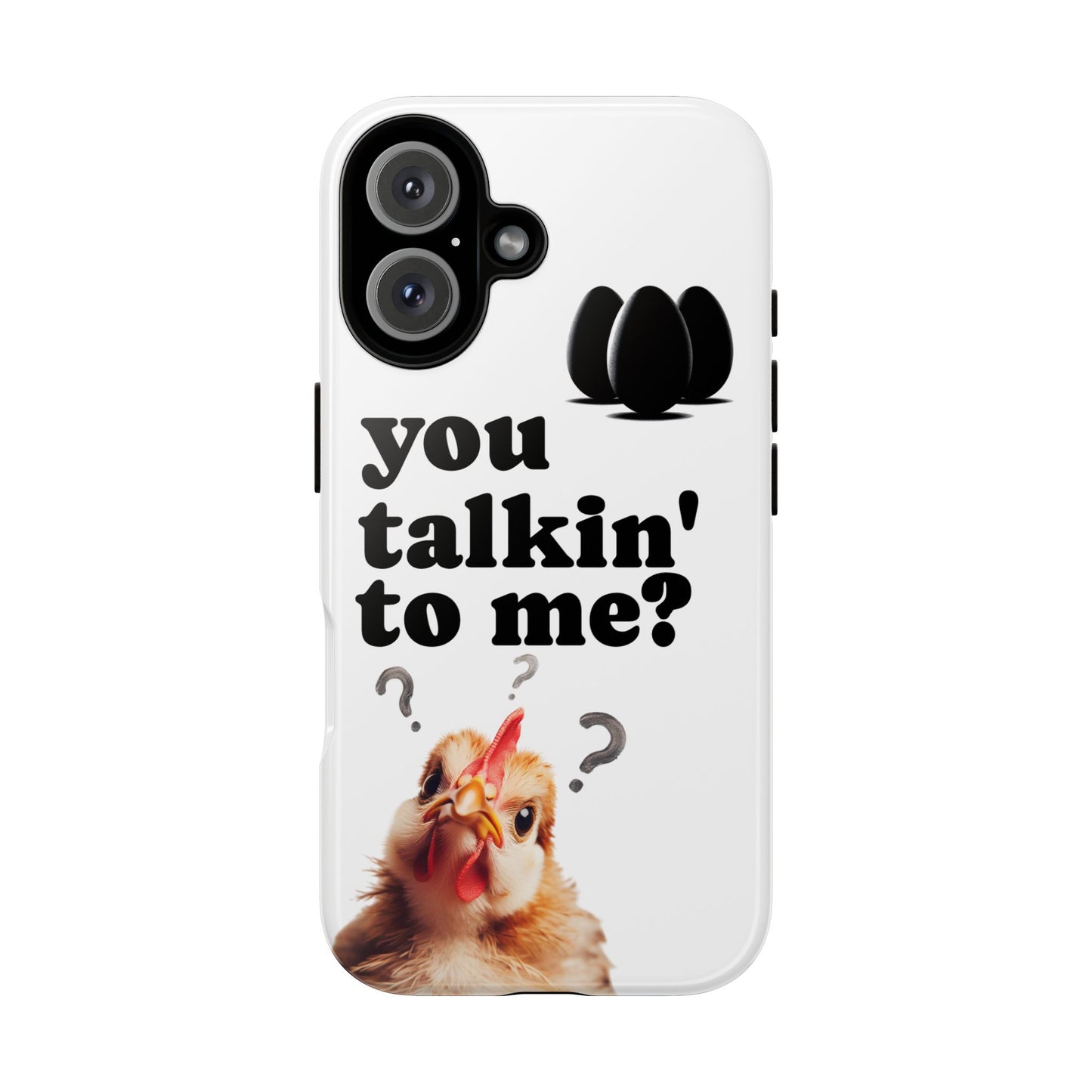 Funny Chicken Phone Case, Humor Accessory, Cute Gift for Animal Lovers, Chick Accessories, Quirky Phone Cover, Fun Tech Protector