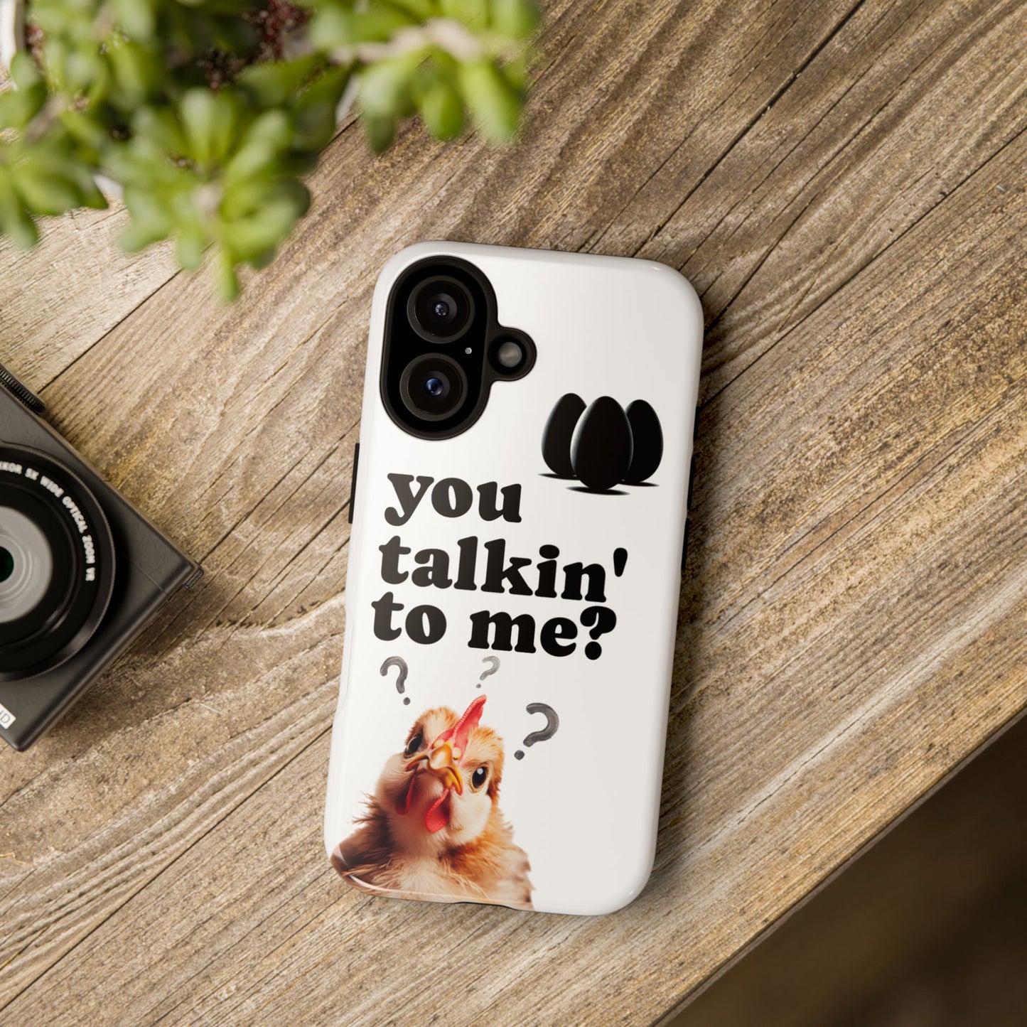 Funny Chicken Phone Case, Humor Accessory, Cute Gift for Animal Lovers, Chick Accessories, Quirky Phone Cover, Fun Tech Protector