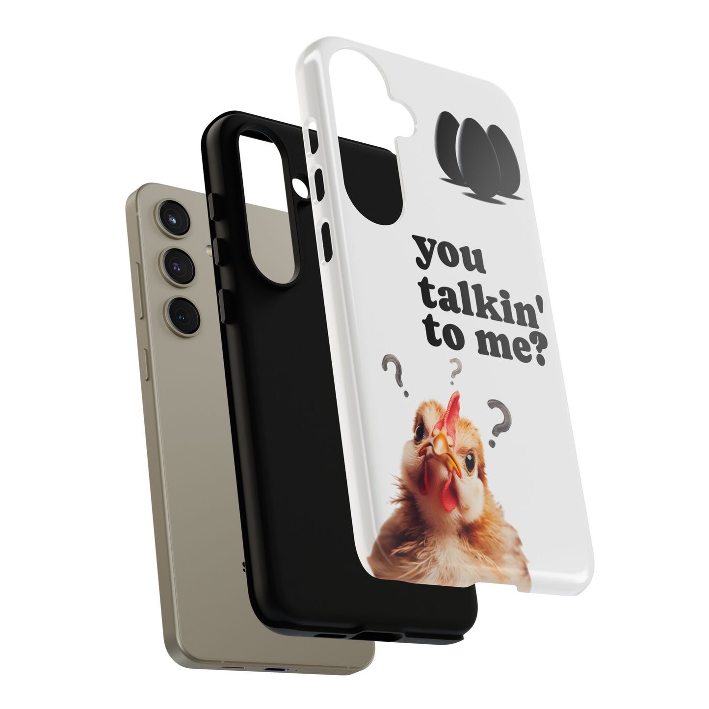 Funny Chicken Phone Case, Humor Accessory, Cute Gift for Animal Lovers, Chick Accessories, Quirky Phone Cover, Fun Tech Protector