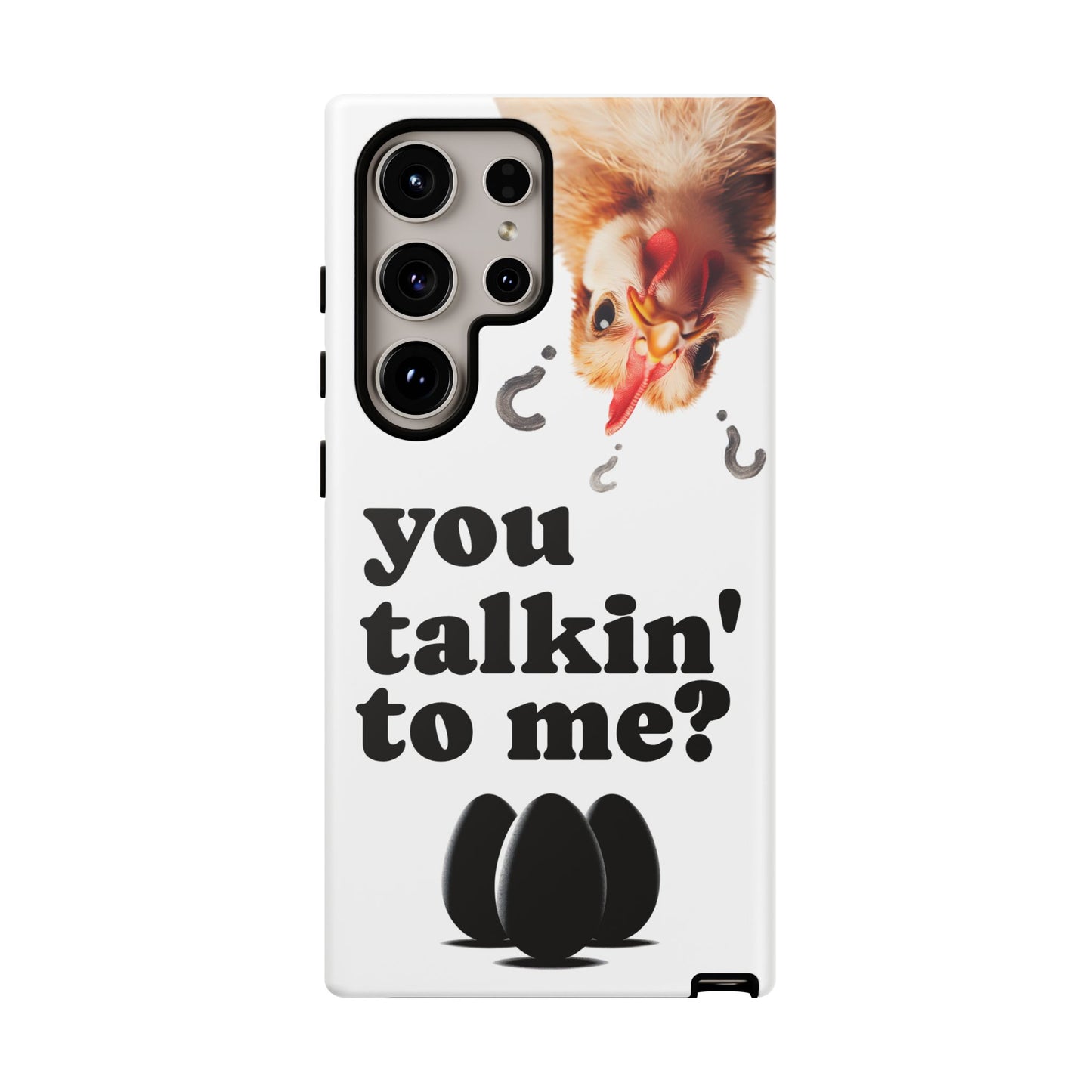 Funny Chicken Phone Case, Humor Accessory, Cute Gift for Animal Lovers, Chick Accessories, Quirky Phone Cover, Fun Tech Protector