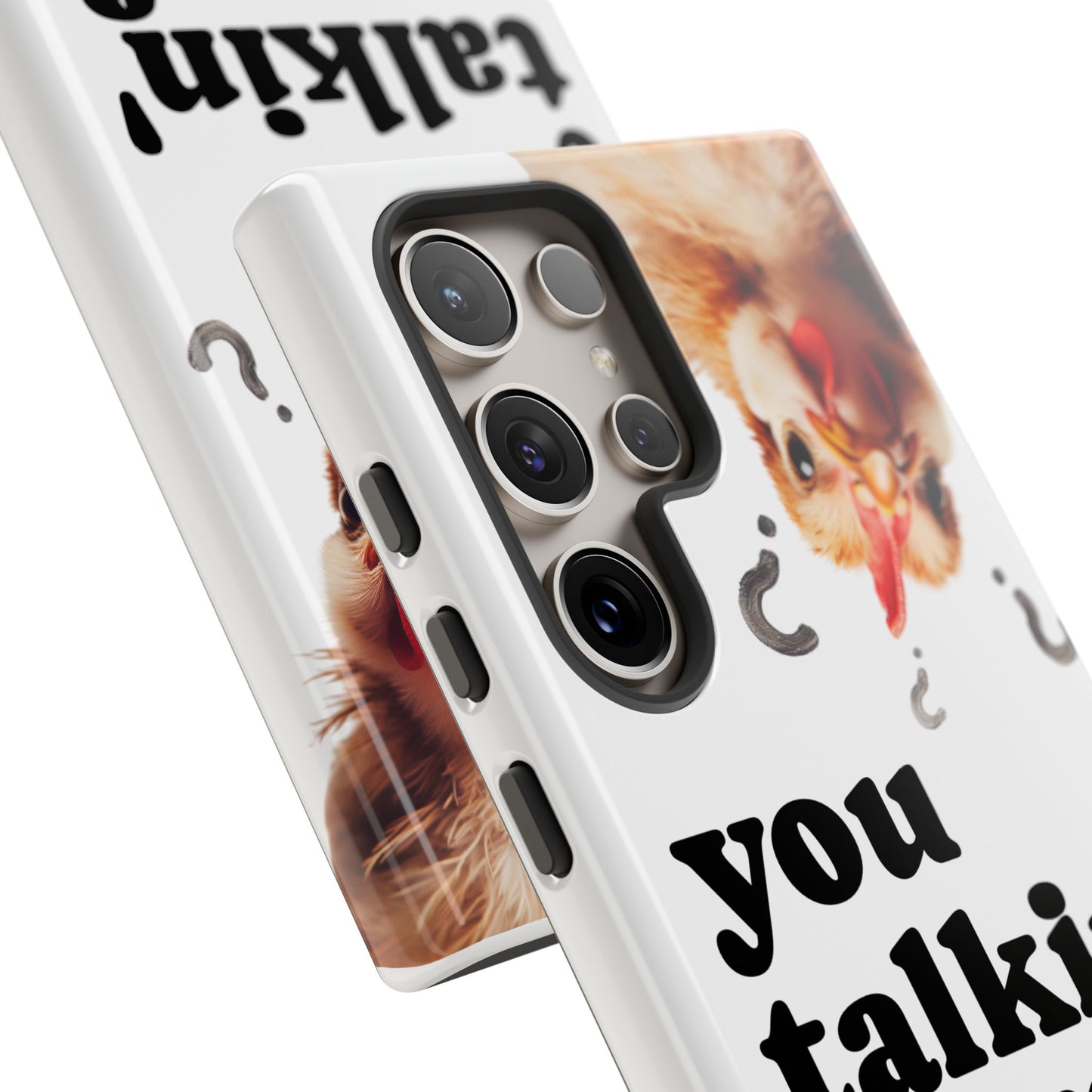Funny Chicken Phone Case, Humor Accessory, Cute Gift for Animal Lovers, Chick Accessories, Quirky Phone Cover, Fun Tech Protector