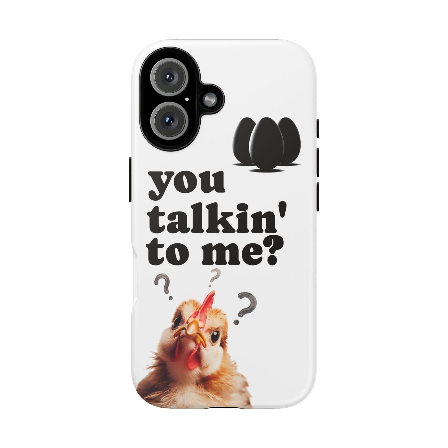 Funny Chicken Phone Case, Humor Accessory, Cute Gift for Animal Lovers, Chick Accessories, Quirky Phone Cover, Fun Tech Protector