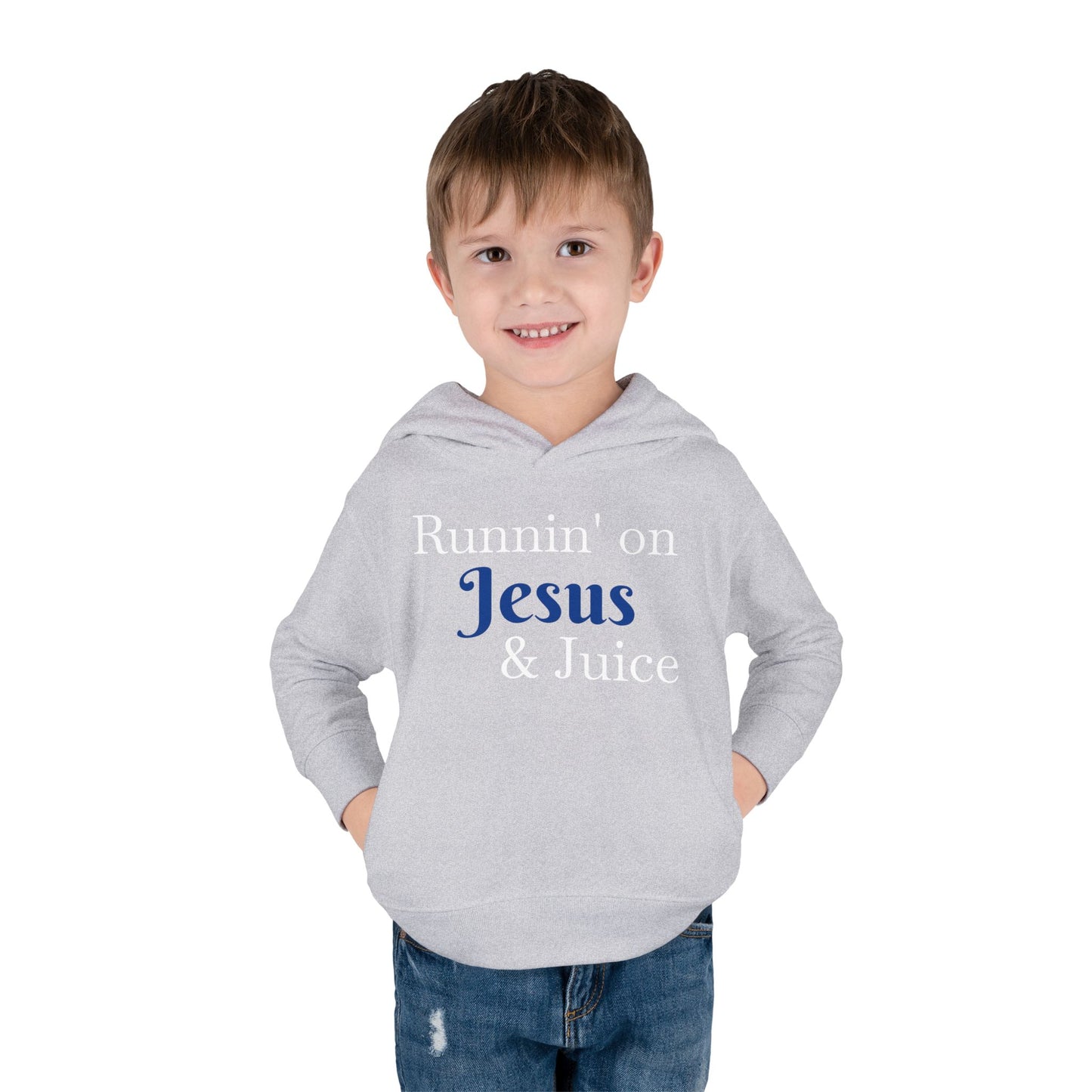 Runnin' on Jesus & Juice Toddler Fleece Hoodie