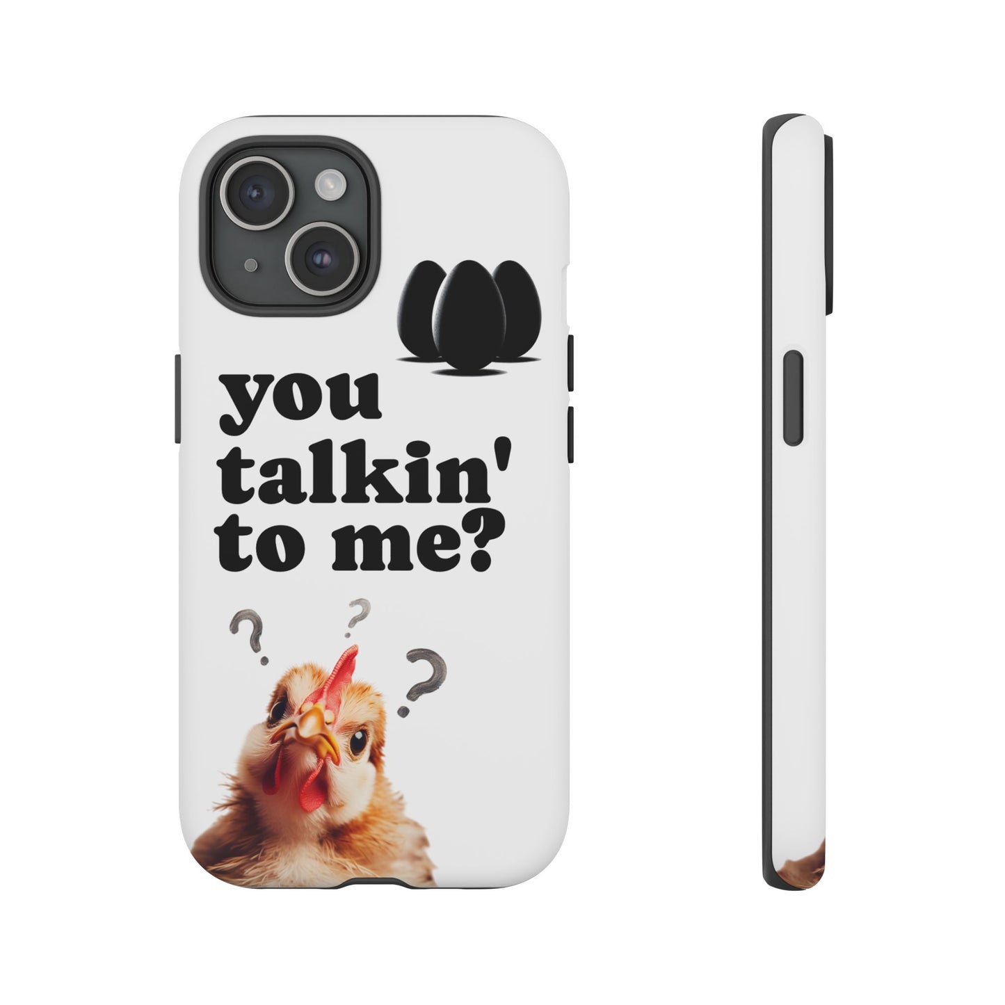 Funny Chicken Phone Case, Humor Accessory, Cute Gift for Animal Lovers, Chick Accessories, Quirky Phone Cover, Fun Tech Protector
