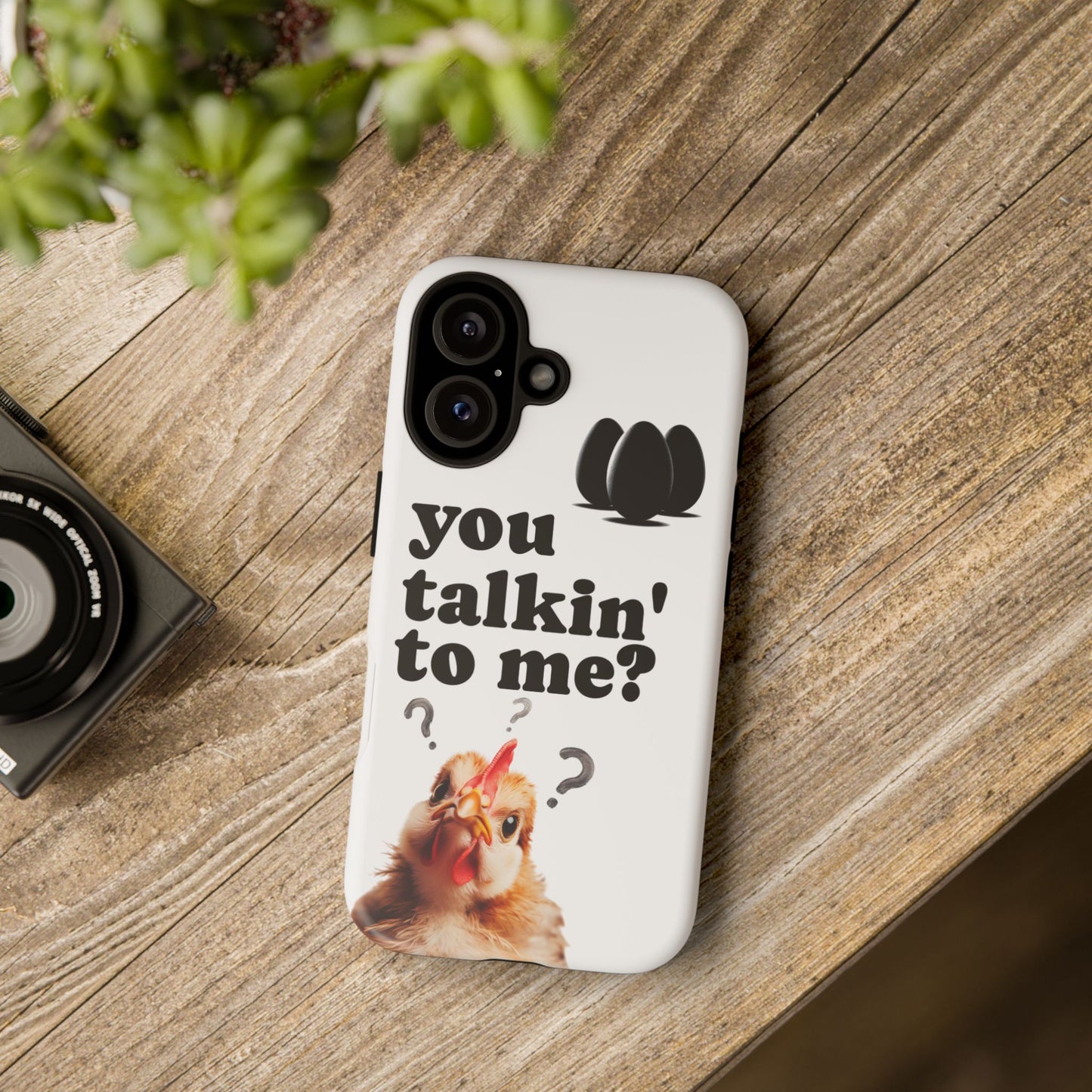 Funny Chicken Phone Case, Humor Accessory, Cute Gift for Animal Lovers, Chick Accessories, Quirky Phone Cover, Fun Tech Protector