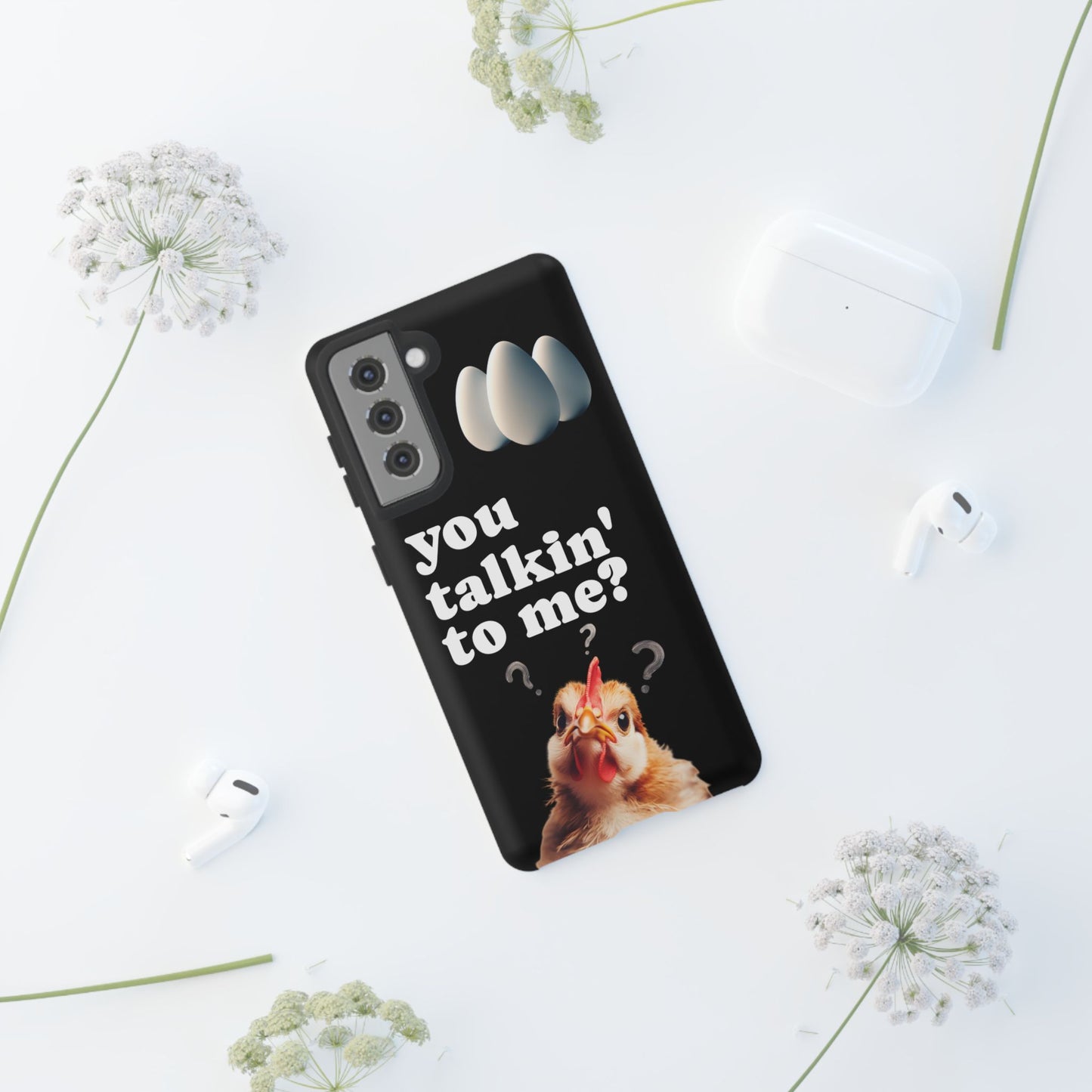 Funny Chicken Phone Case, Humor Accessory, Cute Gift for Animal Lovers, Chick Accessories, Quirky Phone Cover, Fun Tech Protector