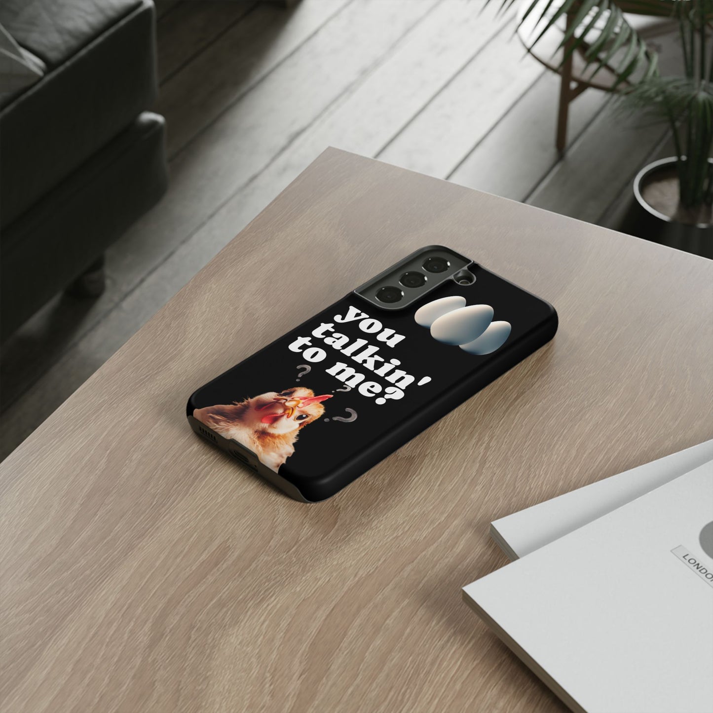 Funny Chicken Phone Case, Humor Accessory, Cute Gift for Animal Lovers, Chick Accessories, Quirky Phone Cover, Fun Tech Protector