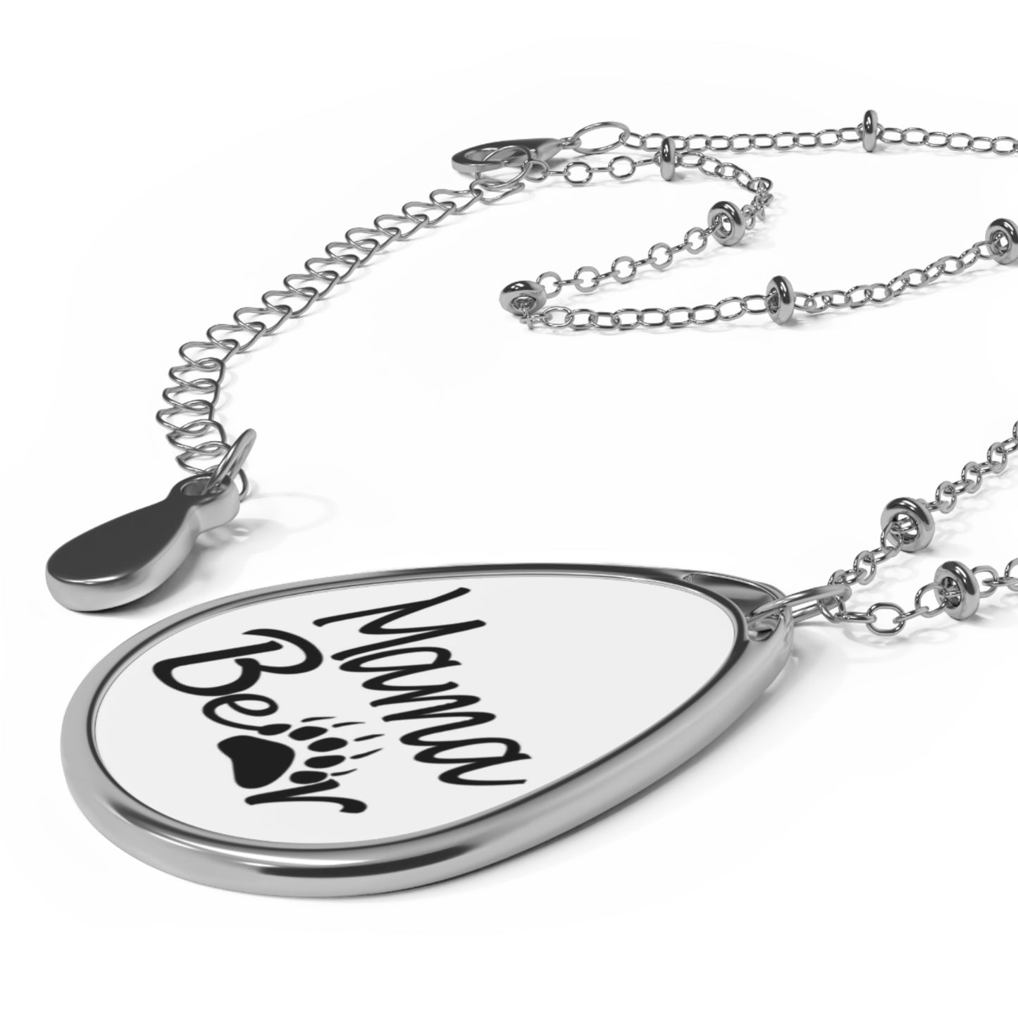 Mama Bear Oval Necklace