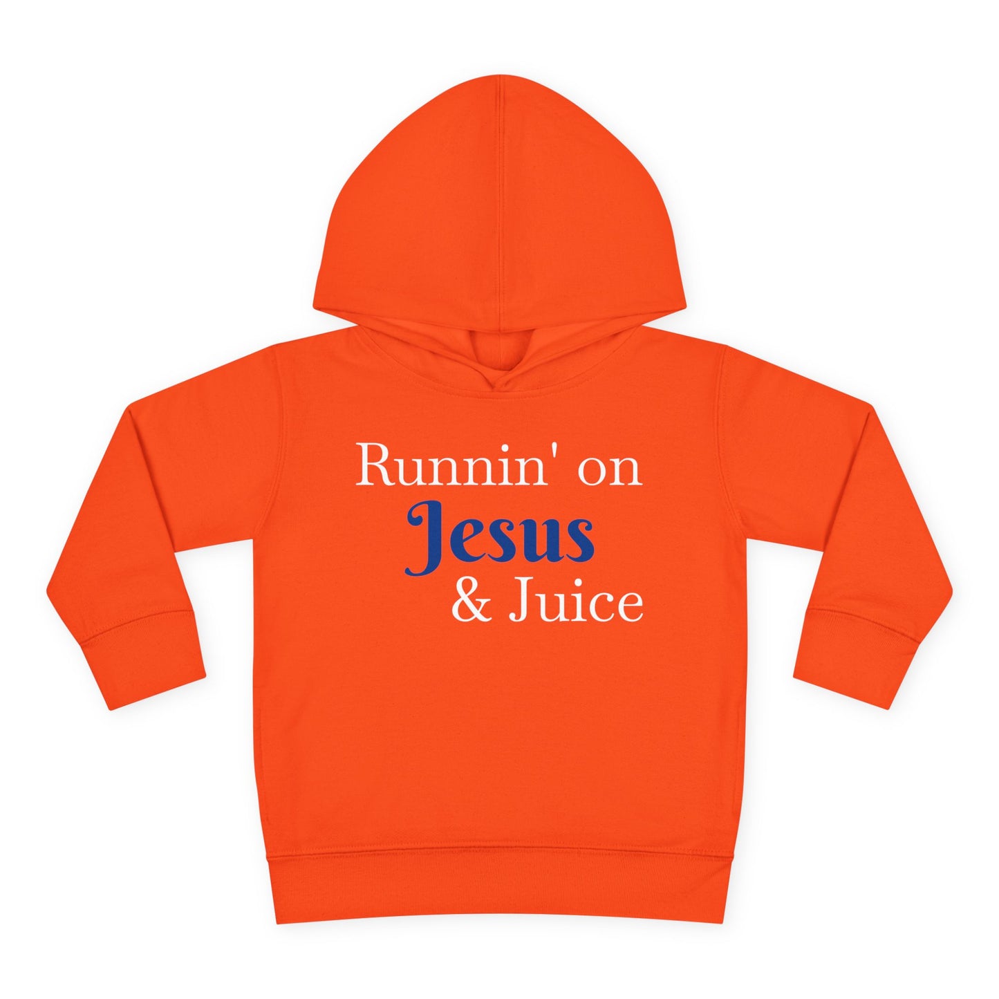 Runnin' on Jesus & Juice Toddler Fleece Hoodie