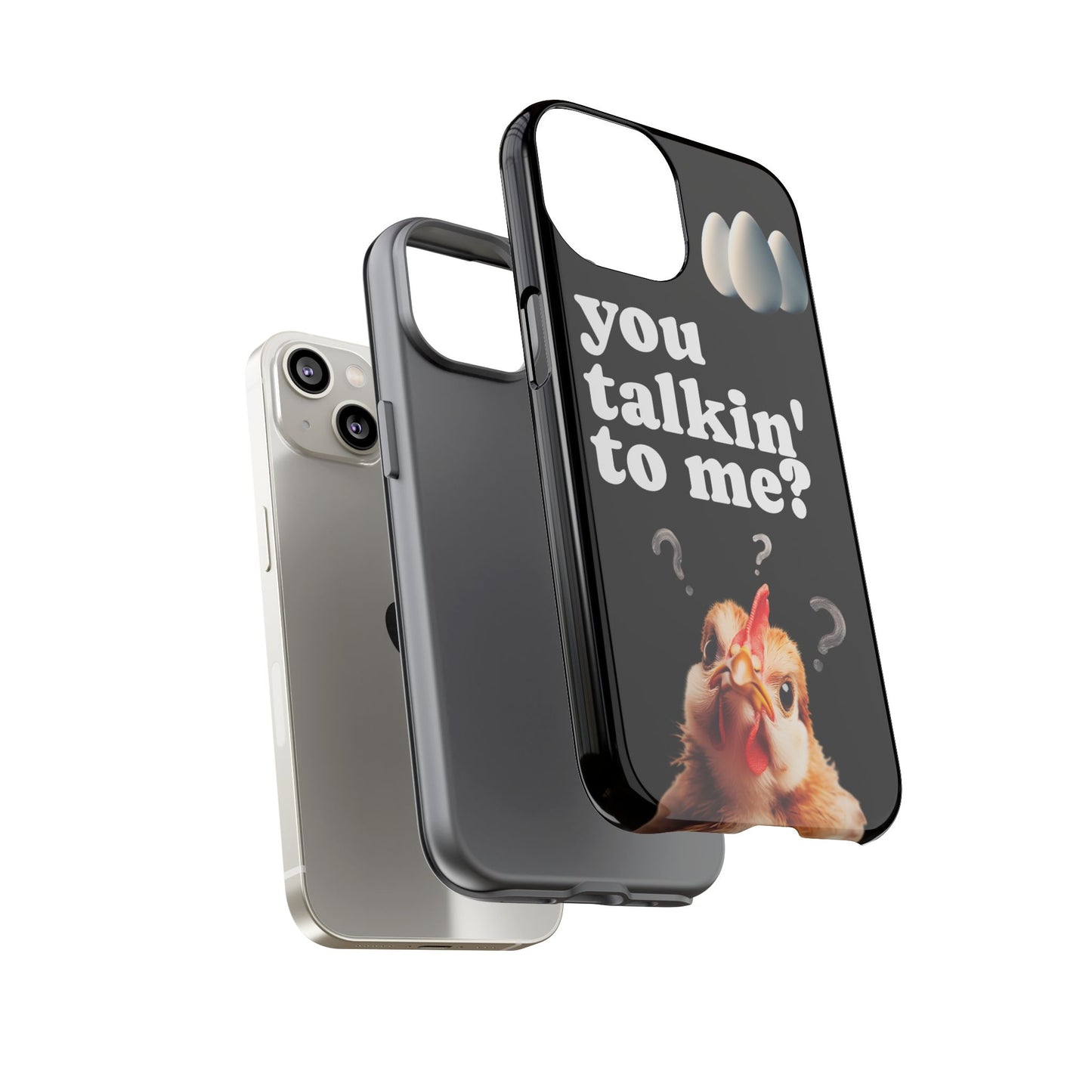Funny Chicken Phone Case, Humor Accessory, Cute Gift for Animal Lovers, Chick Accessories, Quirky Phone Cover, Fun Tech Protector
