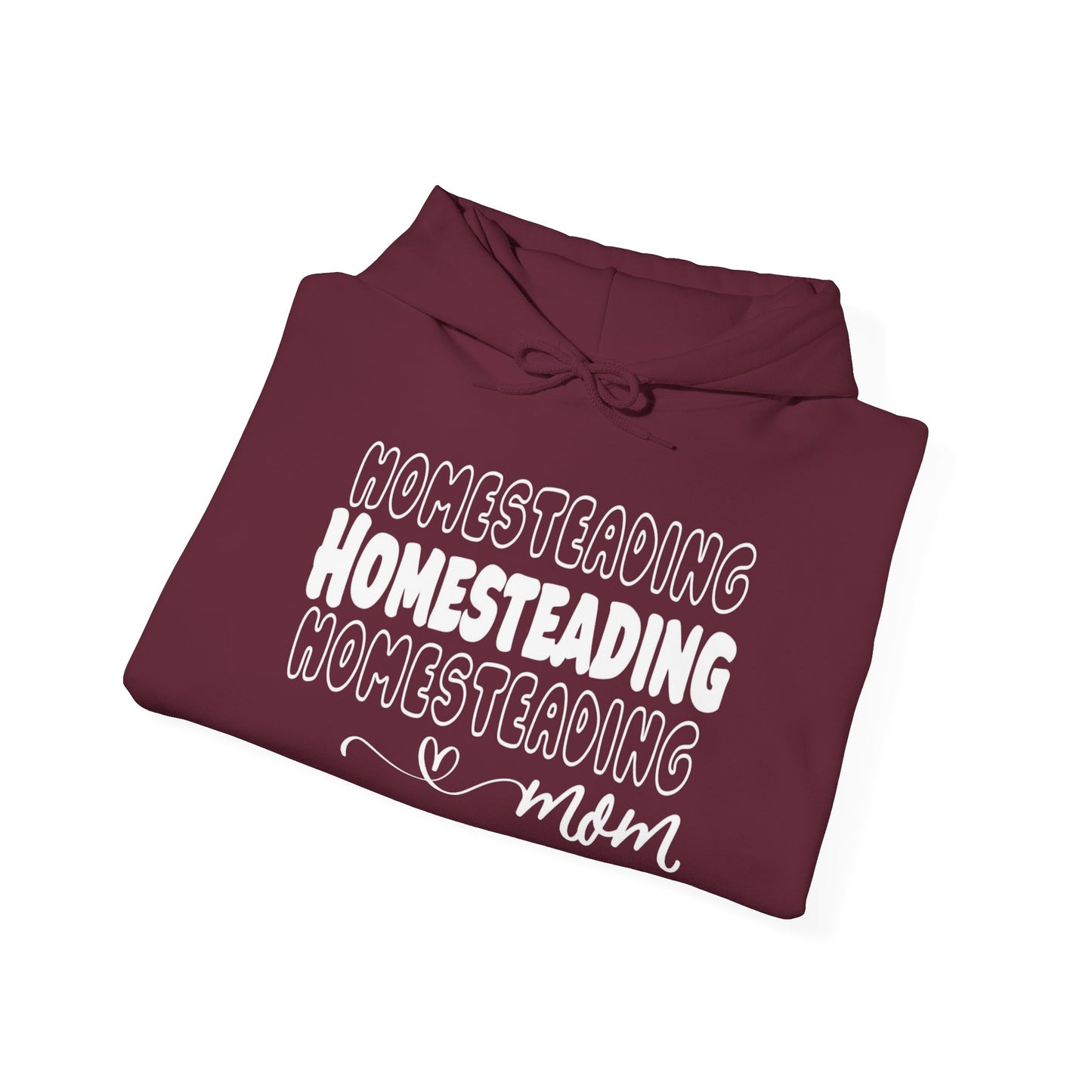 Homesteading Mom Hoodie — Cozy Farmlife Sweatshirt (Dark Colors)